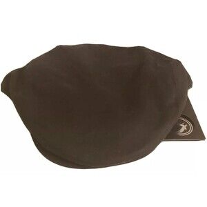 Epoch Hat Newsboy Black One Size w Paisley Inside Elastic Back NEW